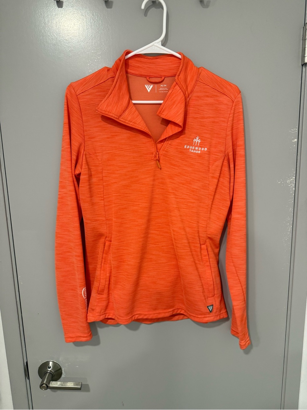 Edgewood Tahoe Women's Orange Quarter-Zip Performance Pullover